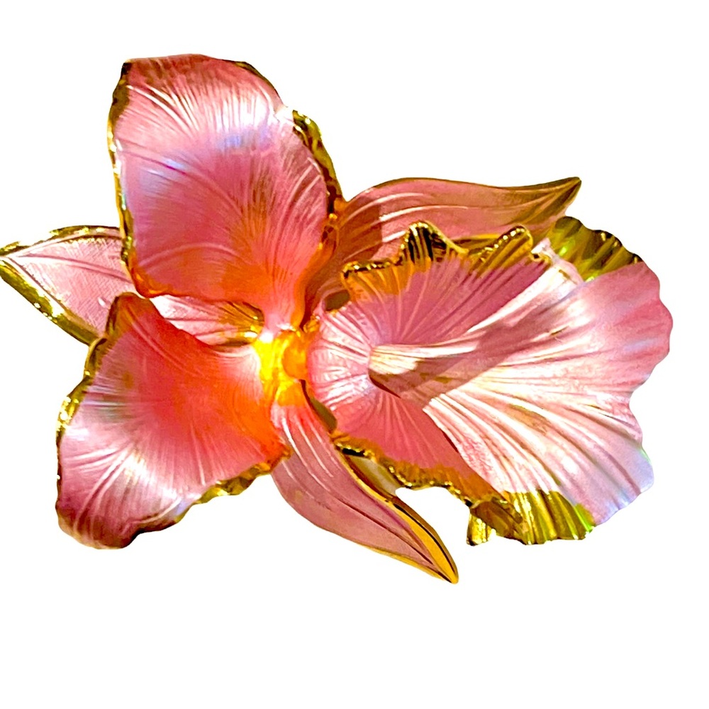 VINTAGE CERRITO ORCHID PIN.